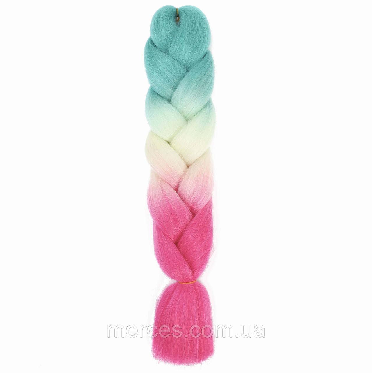 Канекалон Jumbo Braid омбре різнокольорова коса три кольори довжина 60 см Вага 100 грам Термостійкий C53