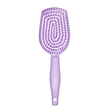 Щітка для волосся масажна продувна Salon Professional з нейлоновою щетиною 98290 SL, Purp Пурпурна