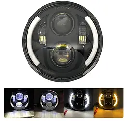 Оптіка Фари на ВАЗ 2101 2121-21213 Нива Уаз Газ Ваз. LED фара, 90W, Світлодіодна лід фара 7 дюймів (ЛУНА) 1 ШТ