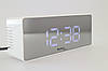 Настільний годинник з LED дисплеєм Technoline WT475 (White/Black Mirror), фото 7