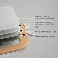 Дитячий мольберт двосторонній Lumpurini Missi Vario з магнітною дошкою для малювання і конструктором, фото 10