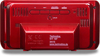 Настільний годинник Technoline WT197 (Red), фото 4