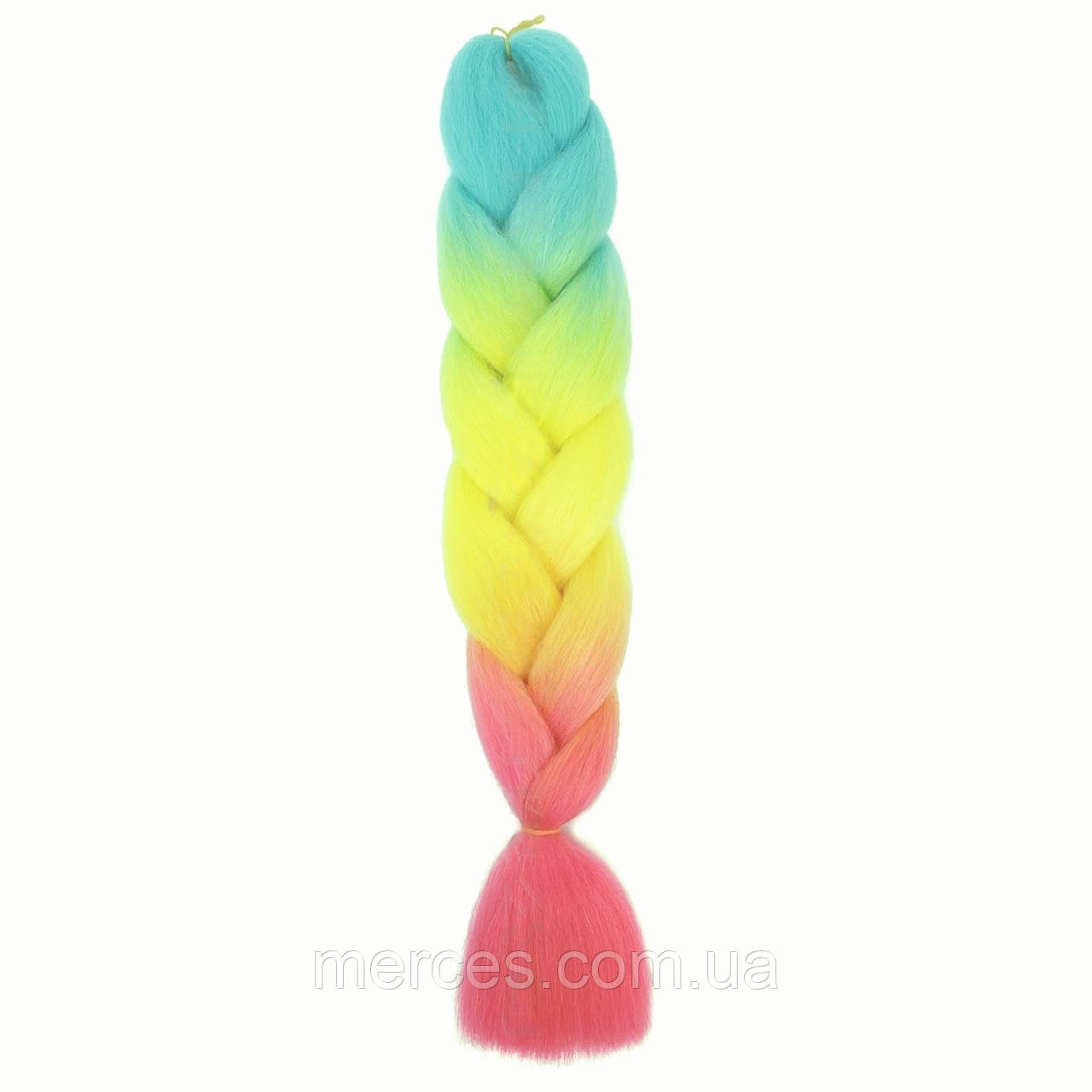 Канекалон Jumbo Braid омбре різнокольорова коса три кольори довжина 60 см Вага 100 грам Термостійкий C54