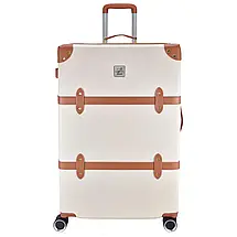 Вінтажна валіза Semi Line 28" (L), 96.5 л (Ecru/Brown) | Стильний та місткий дорожній аксесуар для подорожей, фото 4