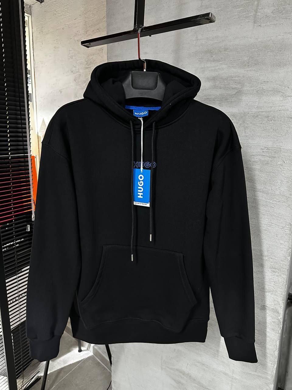 Чоловіча кофта худі Hugo Boss CK8472 чорна, фото 1