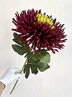 Штучна хризантема (бордова, 75 см), фото 3