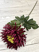 Штучна хризантема (бордова, 75 см), фото 8