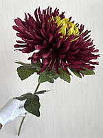 Штучна хризантема (бордова, 75 см), фото 5