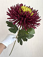 Штучна хризантема (бордова, 75 см), фото 9