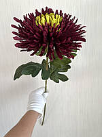 Штучна хризантема (бордова, 75 см), фото 4