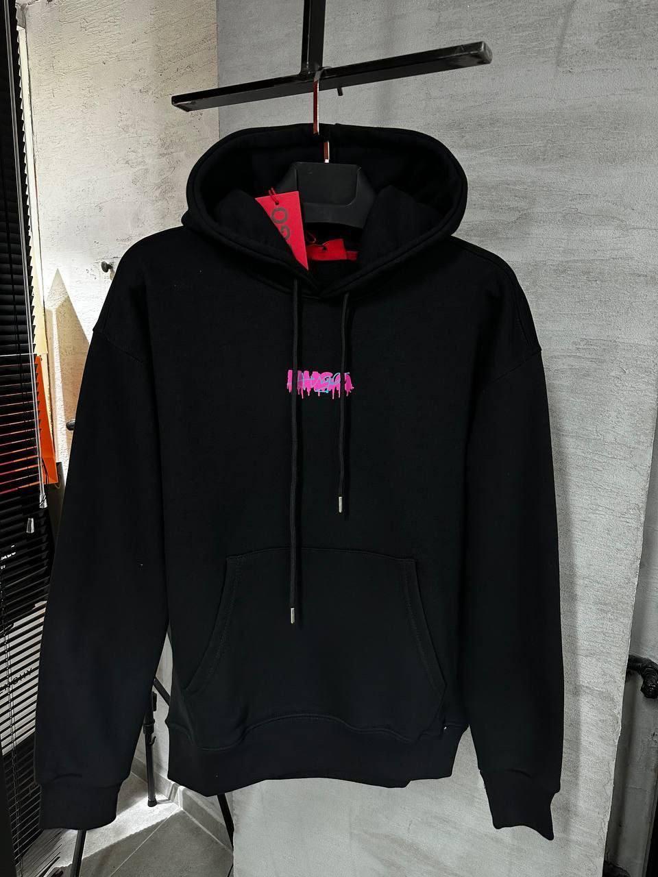 Чоловіча кофта худі Hugo Boss CK8471 чорна, фото 1