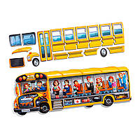 🚍Дерев'яний сортер двошаровий "Шкільний автобус "