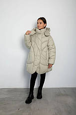 Куртка зимова для дівчинки Эдіт | на зріст 128-164, фото 4