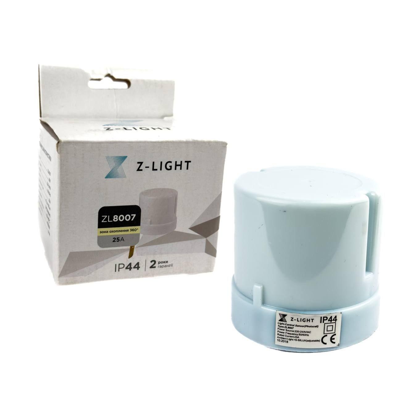 Датчик сутінковий день-ніч Z-LIGHT ZL8007 25 А білий, фото 1