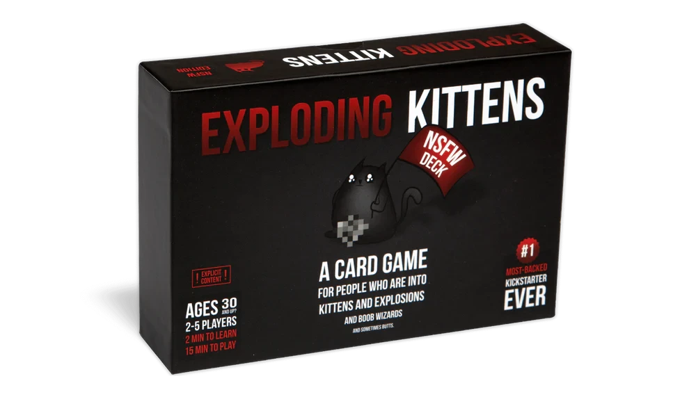 Настільна гра Exploding Kittens. NSFW Deck (Вибухові кошенята (англійською))