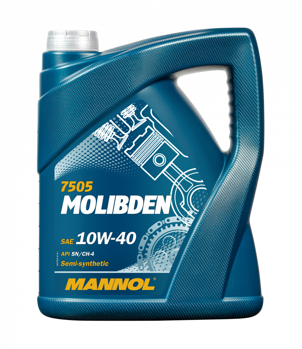 MOLIBDEN DIESEL BENZIN SAE10W/40 5л API CH-4/SN Масло моторне напісинтетичне Mannol 7505