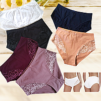 Трусики жіночі La Vivas з мереживом високі з утягуючим ефектом Розміри XL 2XL 3XL