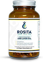 Rosita Extra Virgin Cod Liver Oil / Олія печінки тріски холодного пресування 90 капсул