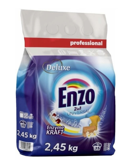 Пральний порошок Deluxe Enzo 2в1 універсальний 35прань 2450 г 4260504880645
