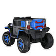 Дитячий електромобіль Jeep Off Road 4x4 (синій колір) 12 V, фото 5