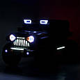 Дитячий електромобіль Jeep Off Road 4x4 (синій колір) 12 V, фото 6