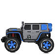 Дитячий електромобіль Jeep Off Road 4x4 (синій колір) 12 V, фото 7