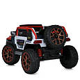 Електромобіль дитячий джип BMW RR (біло-червоний колір), 4WD, 12V, фото 4