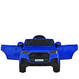 Дитячий електромобіль Audi Q7 (синій колір) з пультом, музикою, світлом, м'якими EVA колесами, акумулятор 12V, фото 3