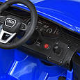 Дитячий електромобіль Audi Q7 (синій колір) з пультом, музикою, світлом, м'якими EVA колесами, акумулятор 12V, фото 5