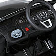 Дитячий електромобіль Audi Q7 (чорний колір) з пультом, музикою, світлом, м'якими EVA колесами, акумулятор 12V, фото 9