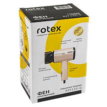 Фен дорожній Rotex Future Care Compact RFF125-G 1200 Вт бежевий ID 4865141, фото 5