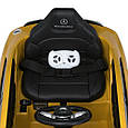 Дитячий електромобіль Mercedes-Benz 4WD (жовтий колір) 12V з пультом, MP3, EVA, фото 6