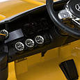 Дитячий електромобіль Mercedes-Benz 4WD (жовтий колір) 12V з пультом, MP3, EVA, фото 8