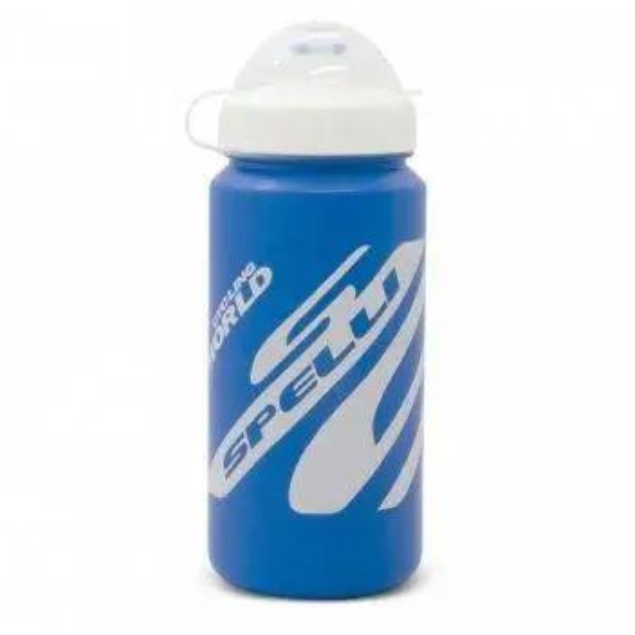 Фляга Spelli, синій матовий+білий лак 600мл, харчова пластик, захисна кришка від пилу