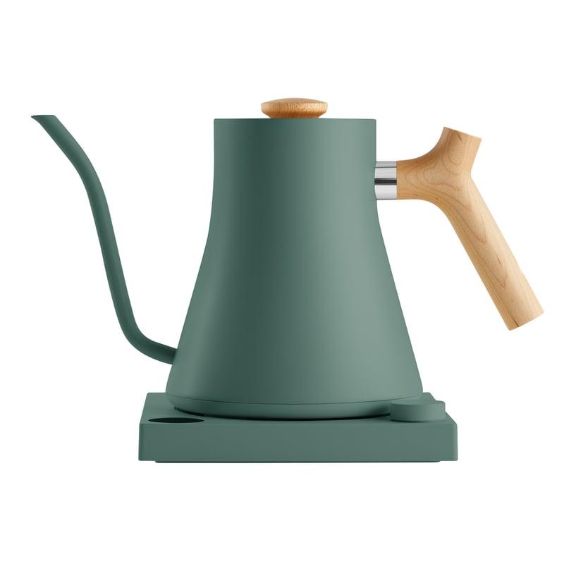 Fellow Stagg EKG Smoke Green Електричний чайник ручка з клену, зелений матовий