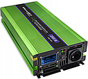 Інвертор 12 230 з чистою синусоїдою і зарядним пристроєм 2000Вт Qoltec (Польща), фото 2