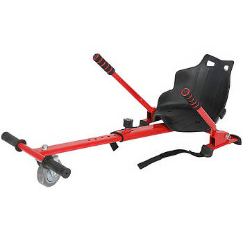 Ховеркарт-сидіння для гіроборда-гіроскутера EL-33 Червоний Сидіння для гіроскутера з колесами 6-10 дюймів