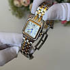 Жіночий стильний годинник Cartier Panthere 27 mm. Silver/Gold-White, фото 6