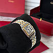 Жіночий стильний годинник Cartier Panthere 27 mm. Silver/Gold-White, фото 7