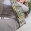 Жіночий стильний годинник Cartier Panthere 27 mm. Silver/Gold-White, фото 8