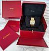 Витончений жіночий годинник Cartier Panthere Diamond 27 mm. Gold-White, фото 6