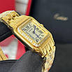 Витончений жіночий годинник Cartier Panthere Diamond 27 mm. Gold-White, фото 8