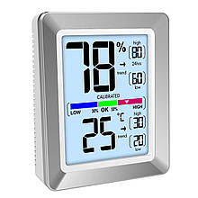 Термогігрометр Technoline WS9460 Silver/White з підсвіткою магнітом відображенням температури та вологості