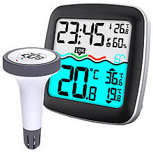 Термогігрометр Technoline WS9059 Black - бездротовий датчик температури води вимірювання вологості та температури в приміщенні