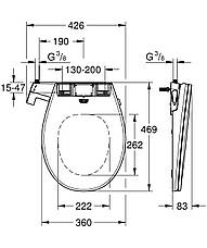 Кришка-біде Grohe Bau Ceramic (39648SH0), фото 4