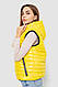 Жилетка жіноча дута, колір жовтий, 102R380-1, фото 3