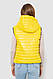 Жилетка жіноча дута, колір жовтий, 102R380-1, фото 4
