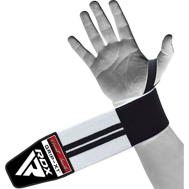 Бинти для зап'ясть (кистьові бинти) RDX W2 Gym Wrist Wraps BLACK/WHITE PLUS, фото 1
