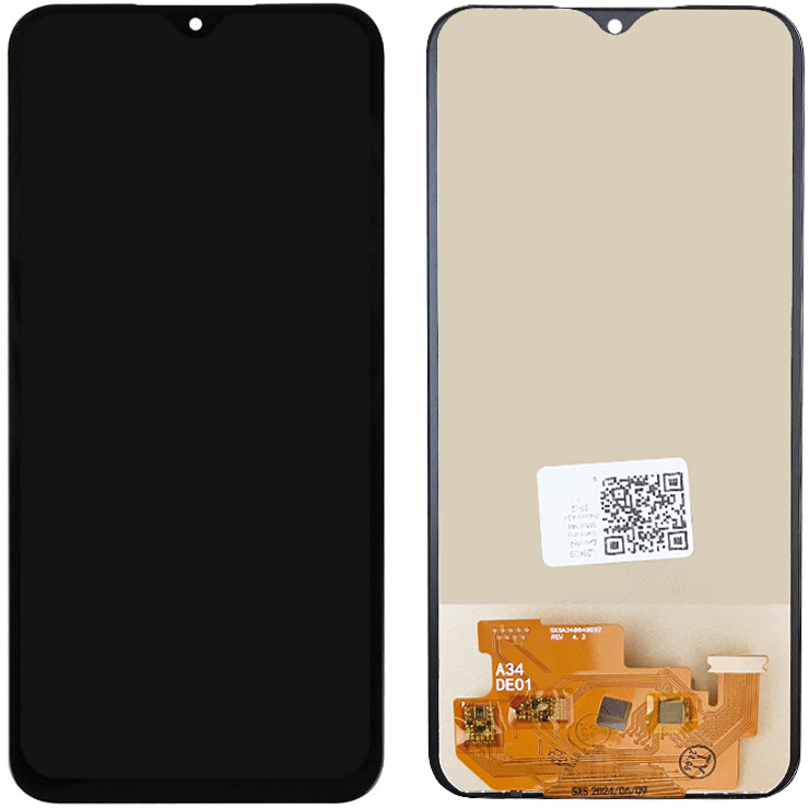 Дисплей Samsung SM-A346 Galaxy A34 5G (2023) у зборі із сенсором black TFT