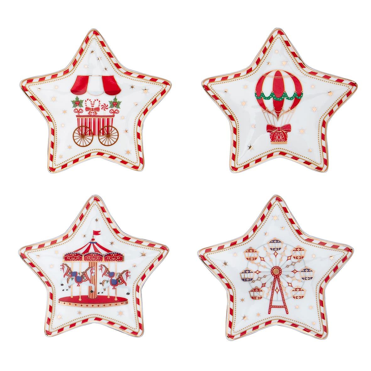 Набір із 4 підставок для чайних пакетиків Easy Life Christmas Wonderland 10,5 см